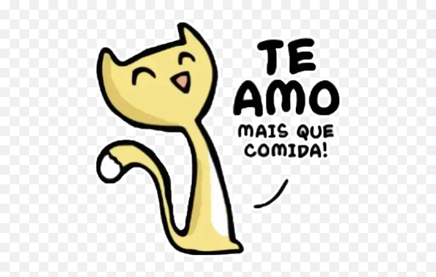 Cães E Gatos Sticker Pack - Stickers Cloud Emoji,Emoticon Te Amo