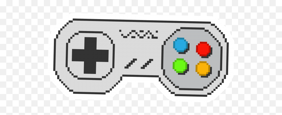 Pixel Art Gamepad Stickers Png Transparent Icon Emoji,Using Emojis Pixel 3