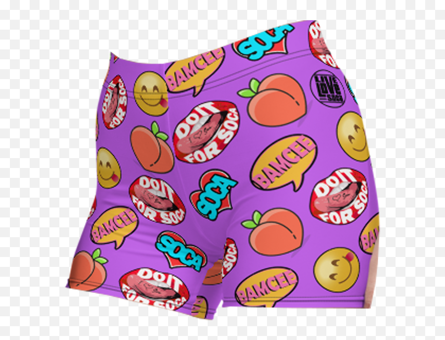 Endless Summer 21 Soca Snack Emoji Purple Shorts,Taco Emoji