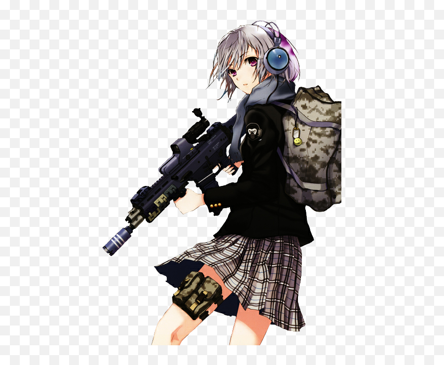 To - Anime Soldier Girl Emoji,Emoji Backpack With Headphones