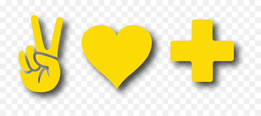 Peace Love Positivity Behance Emoji,Yellow Heart Emoji Copy