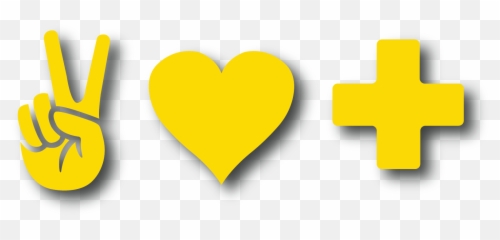 Peace Love Positivity Behance Emoji,Yellow Heart Emoji Copy
