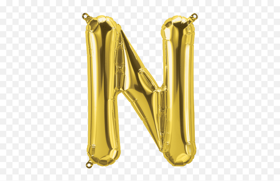 Gold Letter N 16 Balloon Emoji,Letter N Emoji