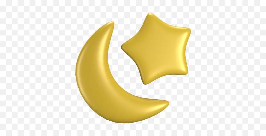 Premium Crescent Moon 3d Illustration Download In Png Obj Emoji,Emoji Moon Phases