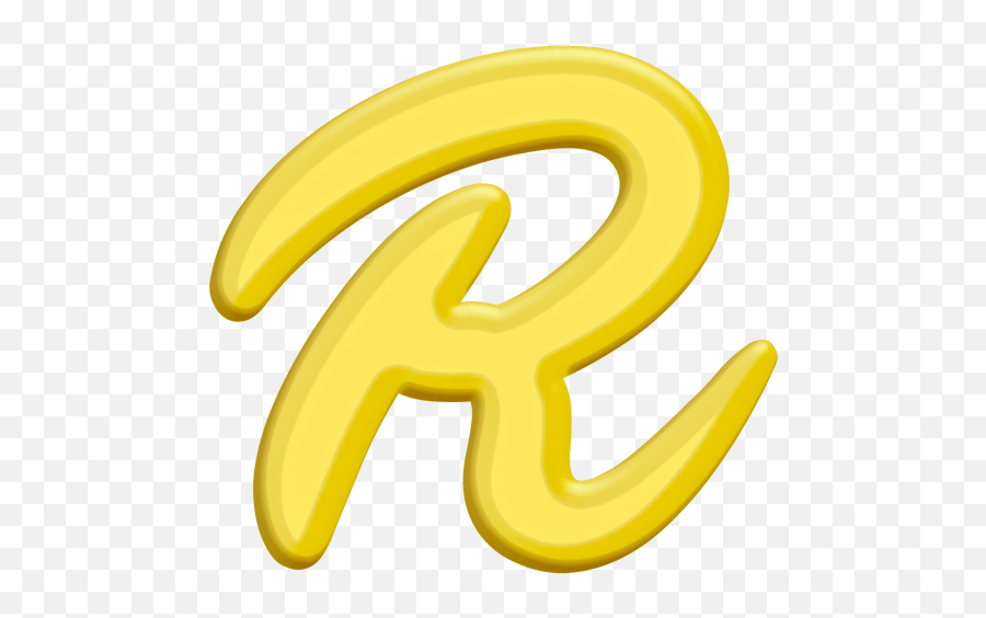 Banana Style Letter R Png Transparent Image - Freepngdesigncom Emoji,Letter R Emoji