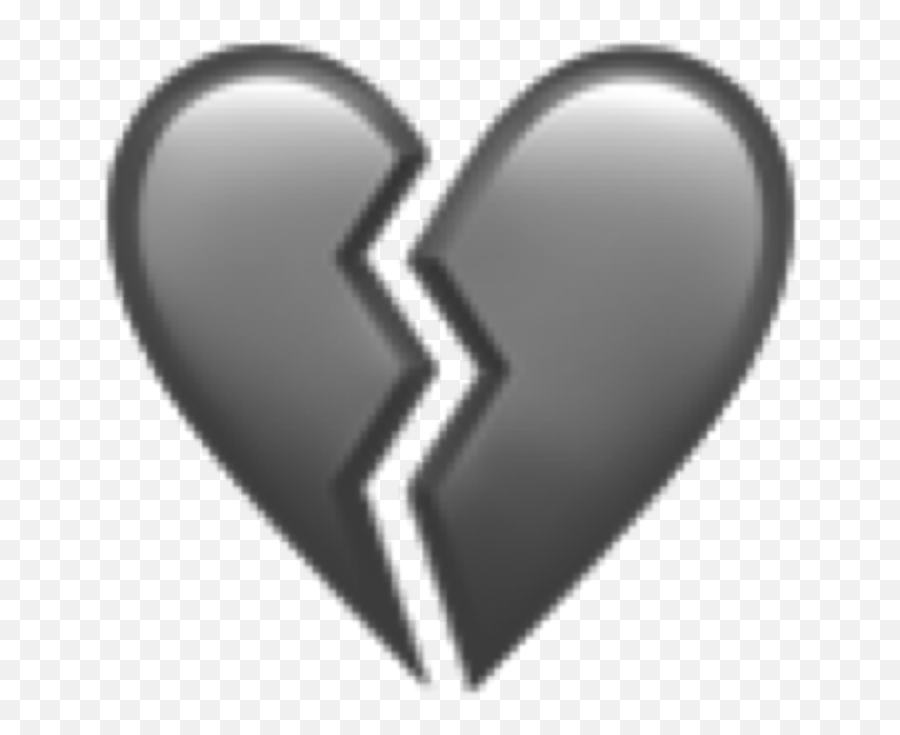 Black Broken Heart Emoji Clipart Emoji - Language,Drawn Heart Emoji