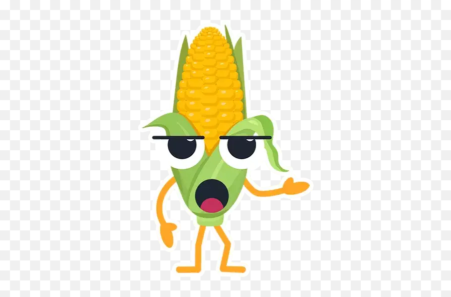 Vegetables Emojis Stickers For Whatsapp - Corn On The Cob,Corn Cob Emoji