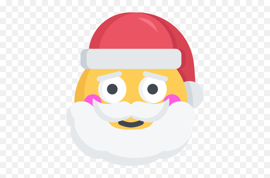 Christmas Emoji Happy Santa Smile - Sad Santa Emoji,Santa Emoji