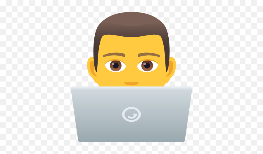 Computer Scientist Developer Man - Emoji Travailleur,Computer Emoji