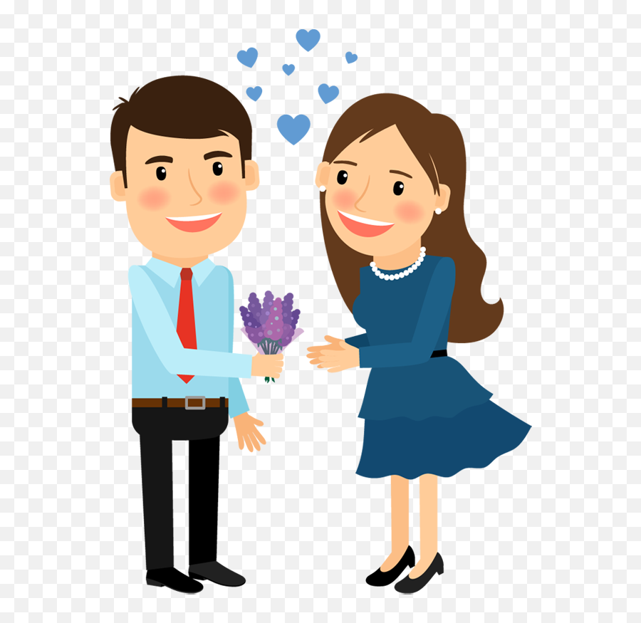 Wedding Couple Cartoon Png - Couple Vector Caricature Transparent Background Man Cartoon Emoji,Old Couple Emoji