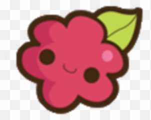 Kawaii Pink Raspberry Bear Face Sticker - Girly Emoji,Raspberry Face Emoji