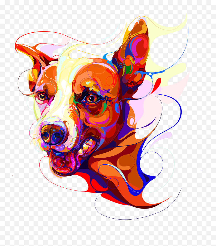 Colourful Illustrations Of Dogs Emotions U2013 Dezinespy - Automotive Decal Emoji,Dogs Human Emotions