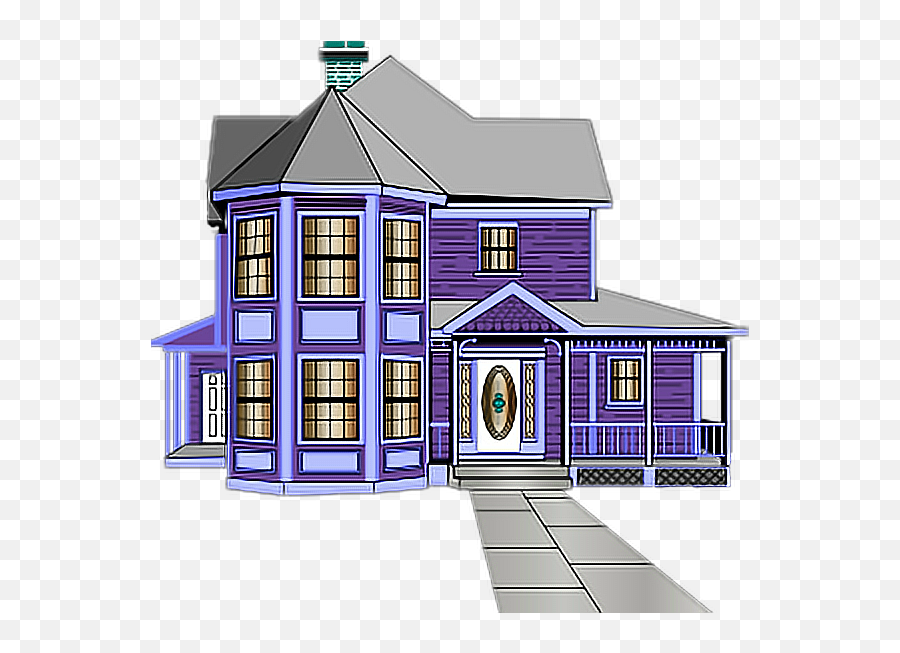 Ftehouse House Sticker By Peace Love Create - Casas Amarillas Y Verde Emoji,Houses Emoji