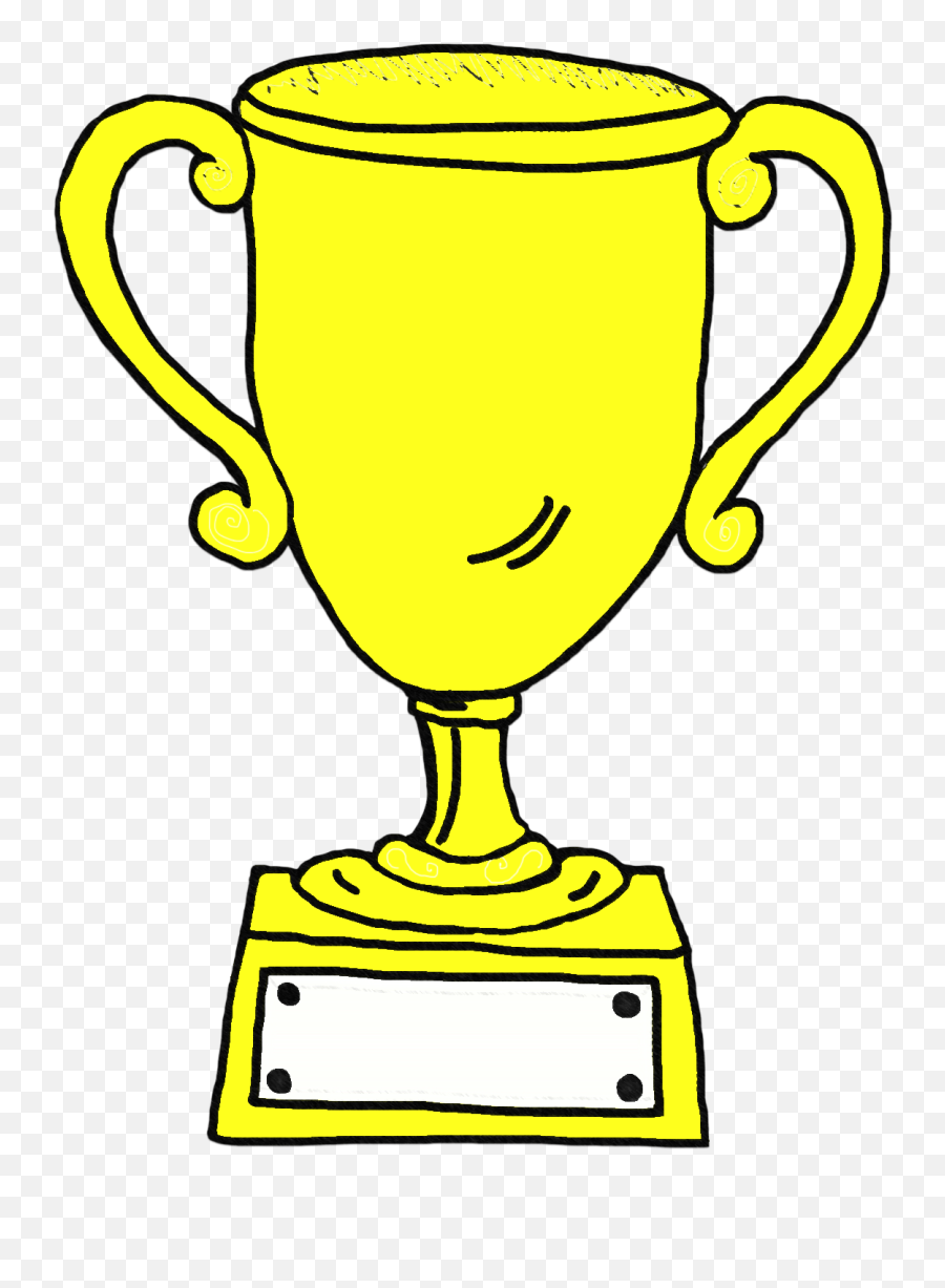 1st Place Trophy Clipart 2 - Wikiclipart Cartoon Trophy Clipart Png Emoji,1st Place Emoji