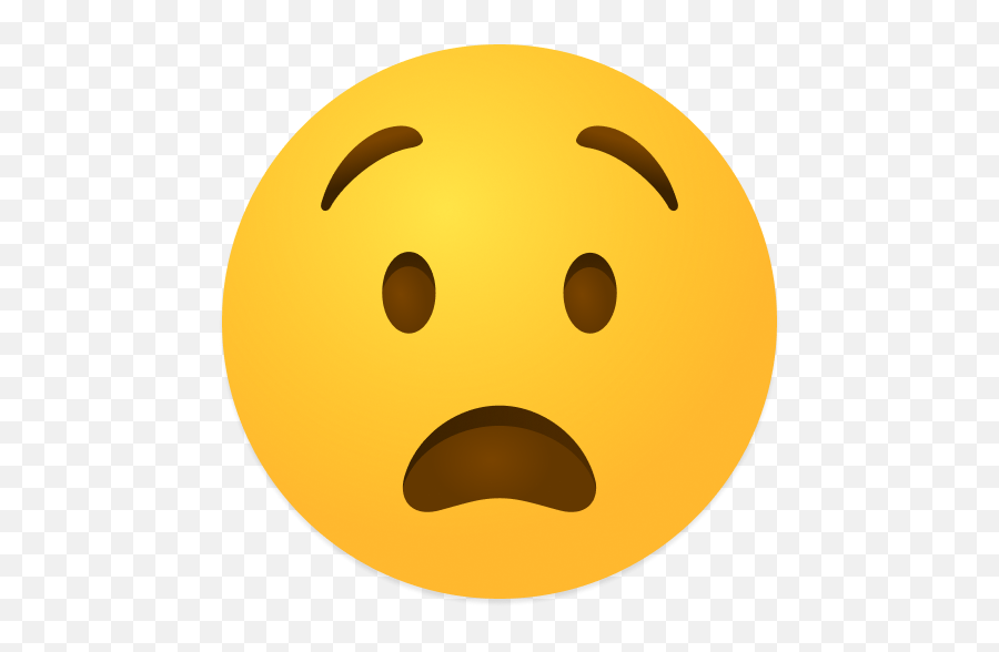 Anguished Face Icon - Happy Emoji,Gasp Emoji