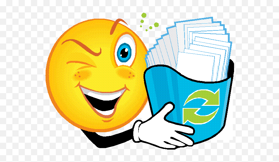 School Recycling Programs - Paper For Recycling At School Emoji,Emoticon Recycle