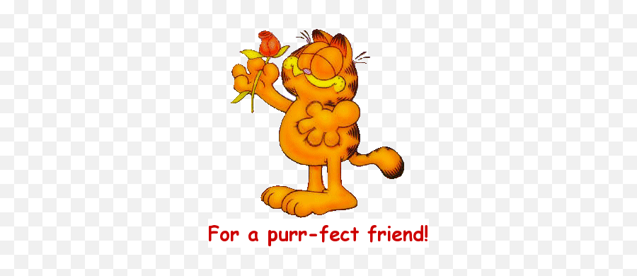 Garfield Cartoon Garfield Garfield - Garfield Friendship Emoji,Animated Michigan Wolverine Emojis