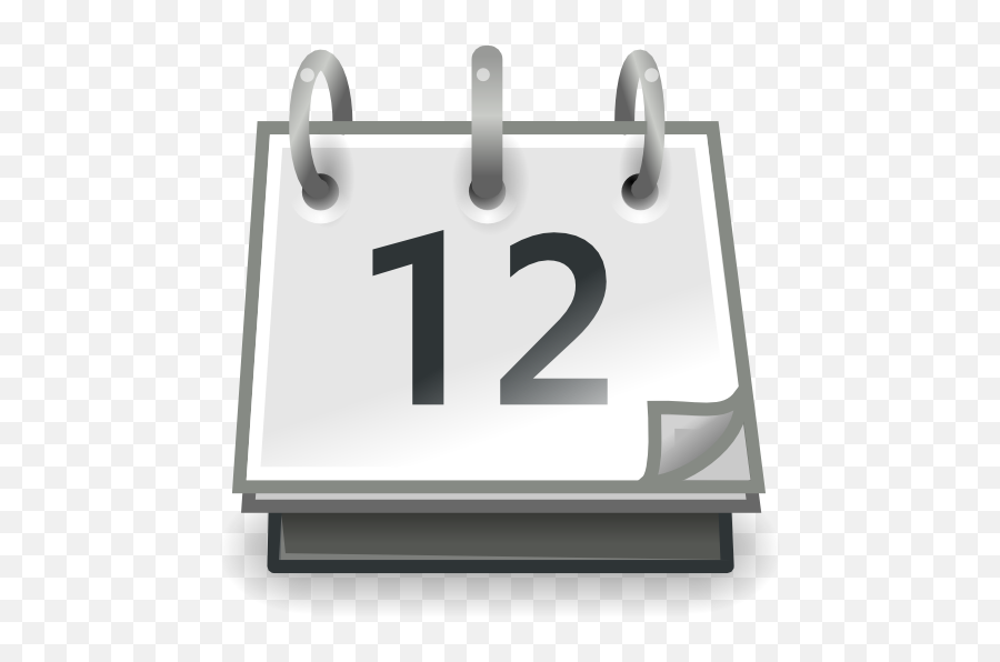Tango X Office Calendar Clipart I2clipart - Royalty Free Black Calendar Clipart Png Emoji,Halloween Calendar Emoticons