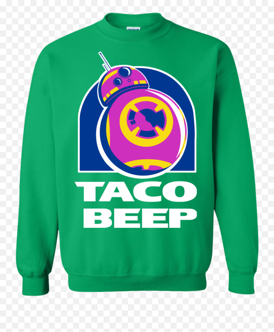Taco Beep Crewneck Sweatshirt - Unspeakable Merch Emoji,Beep Beep Emoticons