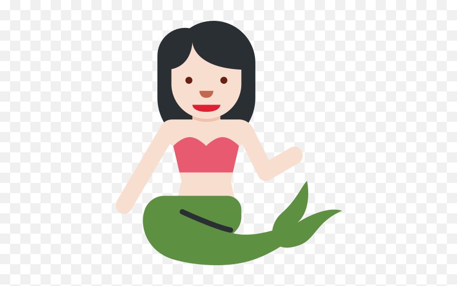 Mermaid Emoji With Light Skin Tone - Merman Medium Light Skin Tone Hot Emoji,Mermaid Emoji