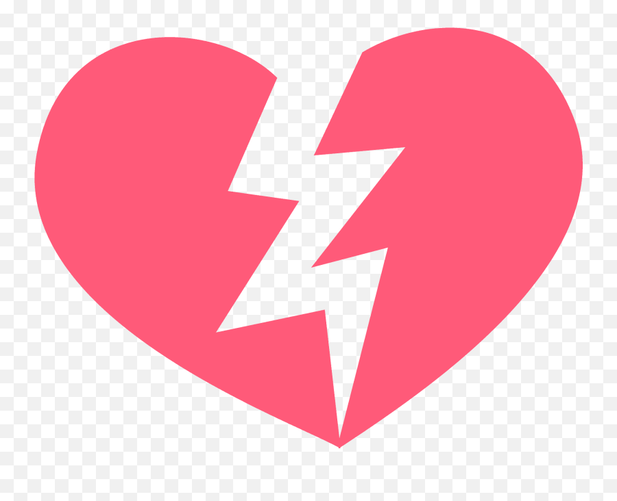 Broken Heart - Break Heart Emoji Vector,Heart Letter Emoji