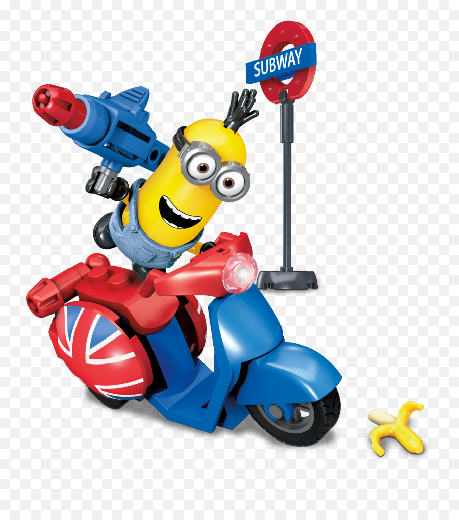 Download Me Toy Mega Minion Despicable - Mega Bloks Minion Scooter Escape Emoji,Minions Dance Emoticon