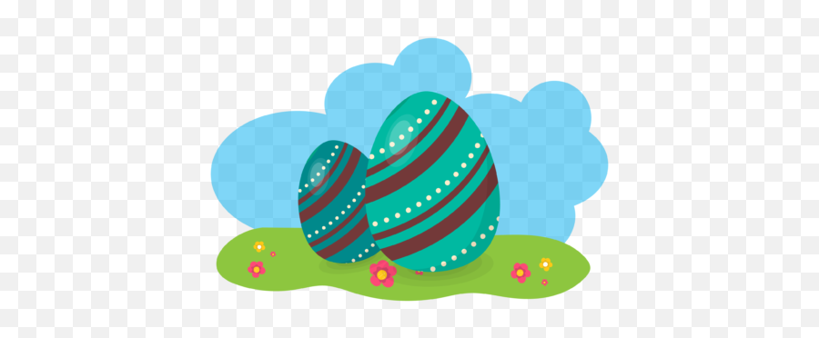 Easter Egg Cloud Flat Illustration02 - 04 Dot Emoji,Stoner Emoticons