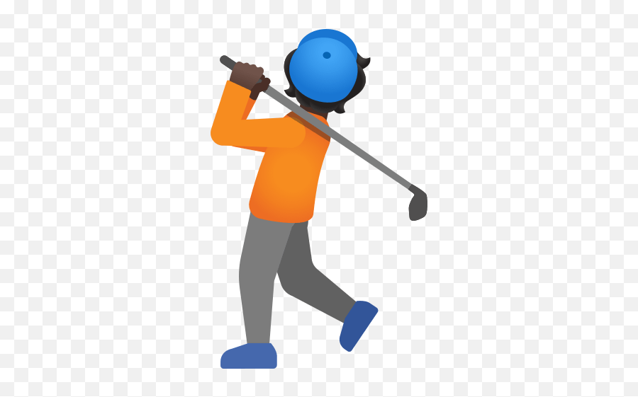 Pessoa A Jogar Golfe Com Tom De Pele Escura - Black Golfer Emoji,Imagens Dos Emojis