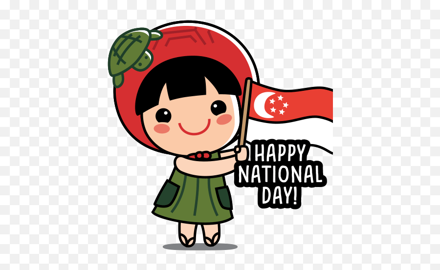 Angkukuehgirl Angkukuehgirlandfriends - Happy National Day Singapore Gif Emoji,Airplane Emojis Gifs