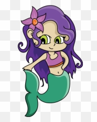 Mermaid Clipart - Mermaid Cartoon Clipart Emoji,Little Mermaid In Emojis