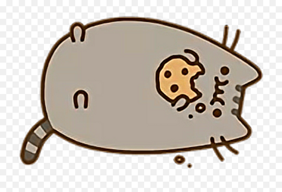 Pusheen The Cat Pusheen Pusheen Cute Pusheen Cat - Drawing Pusheen Eating Cookie Emoji,Plush Mini Z Emojis Bag