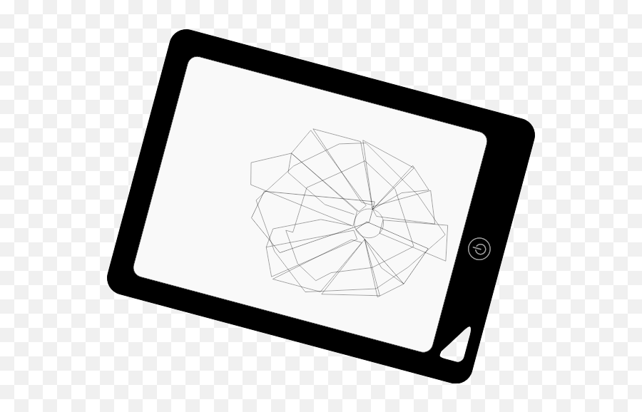 Broken Tablet In Black And White Free Svg - Tablet Computer Emoji,Angry Computer Monitor Emoticon
