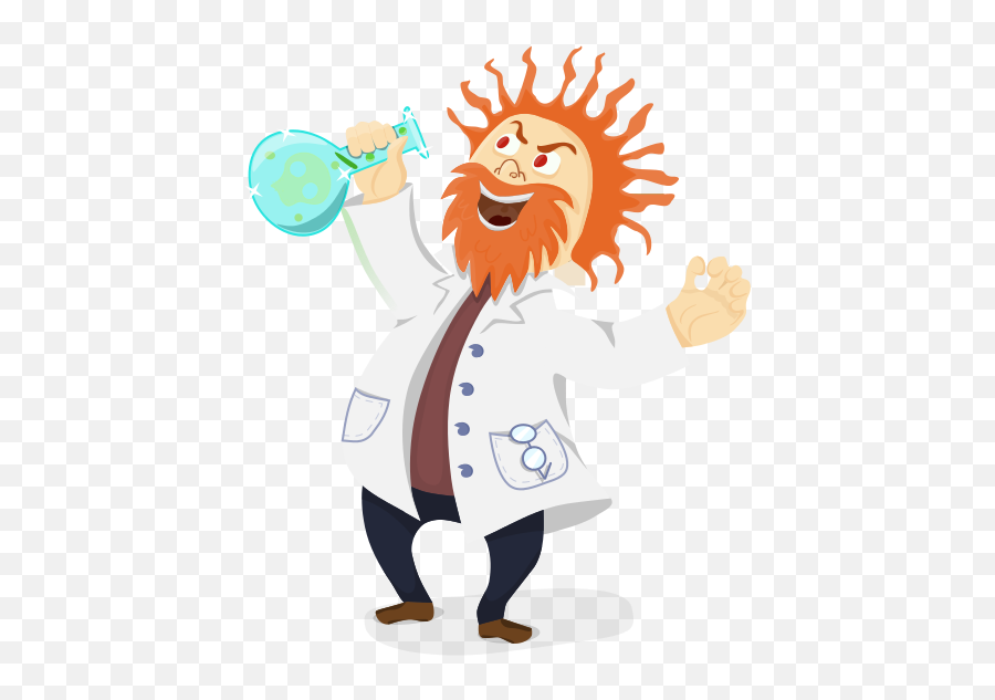 Mad Scientist Clipart Emoji,Mad Scientist Emoticon