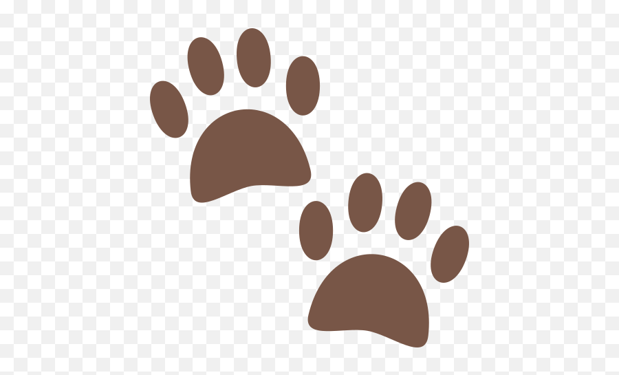 Emoji Footprints To Copy Paste - Empreinte De Patte De Mammouth,Paw Prints Emoji