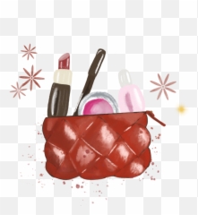 Makeup Bag Makeupbag Cosmetics Sticker - Girly Emoji,Emoji Makeup Bag
