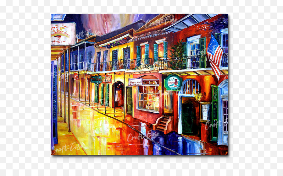 Pat Ou0027s On Bourbon Paint By Numbers Craft - Ease Exclusive Emoji,