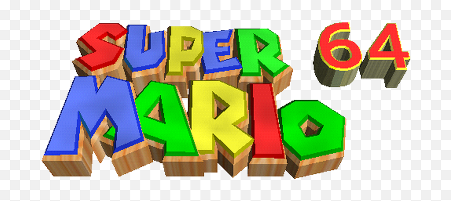 Mario Super Mario 64 Logo Sticker - Super Mario 64 Logo Png Emoji,Find The Emoji Super Mario