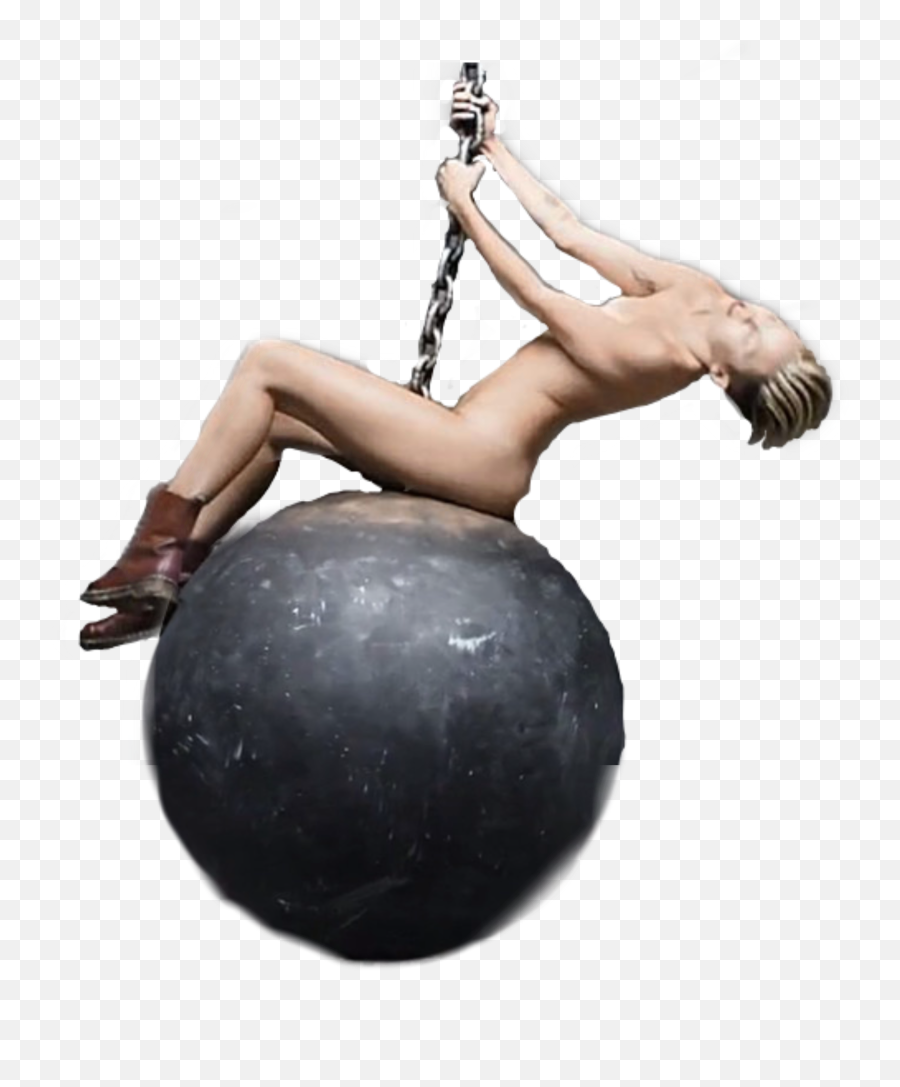 Miley Cyrus Wrecking Ball Sticker - Miley Cyrus Wreckingball Sticker Emoji,Wrecking Ball Emoji