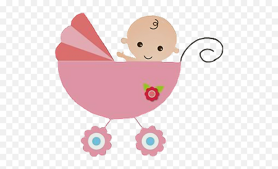 Baby Babygirl Stroller Pram Sticker - Happy Emoji,Stroller Emoji