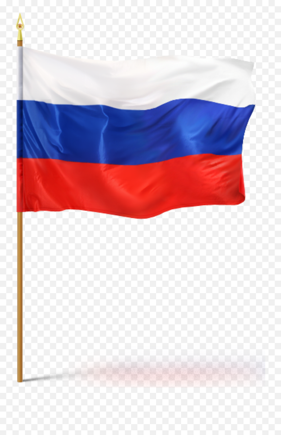 Natalya040 Flag Russia Sticker - Russian Flag On Pole Emoji,Russia Flag Emoji