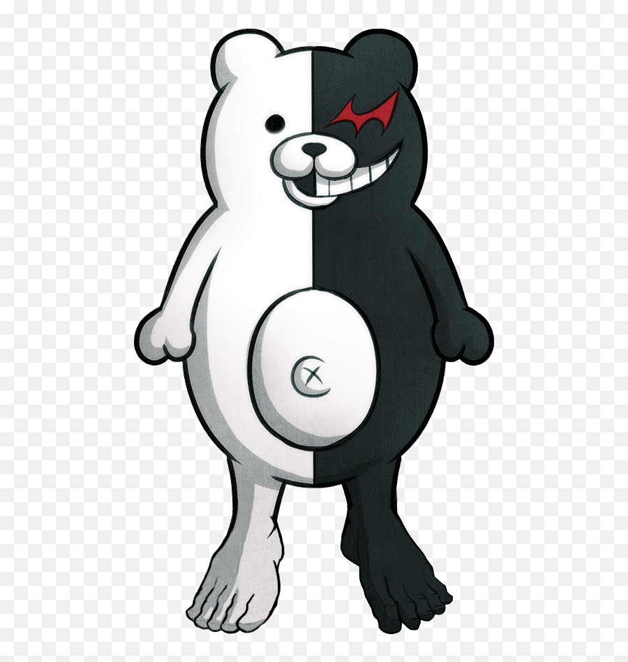 Monokuma Png Transparent Cartoon - Monokuma Sprite Emoji,Monokuma Emoji