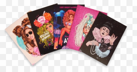 Lady Gaga Postcards Set Of 5 - Fictional Character Emoji,Lady Gaga Emoticon
