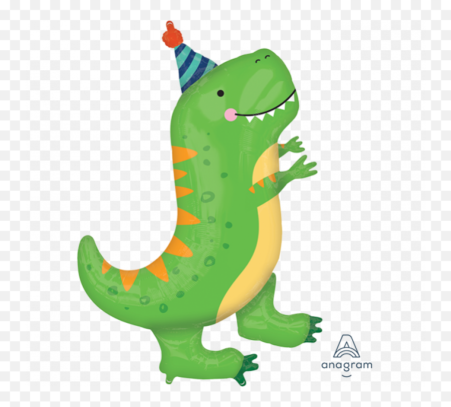Supershape Xl Dino - Dinosaur Balloon Emoji,Dinosaur Emoticon