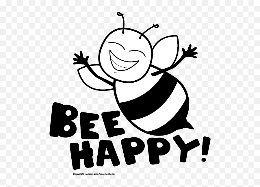 Bee Graphic Spring Honey Cartoon Bumble Bee - Clip Art Library Free Black And White Bee Clipart Emoji,Bee Emoji Png