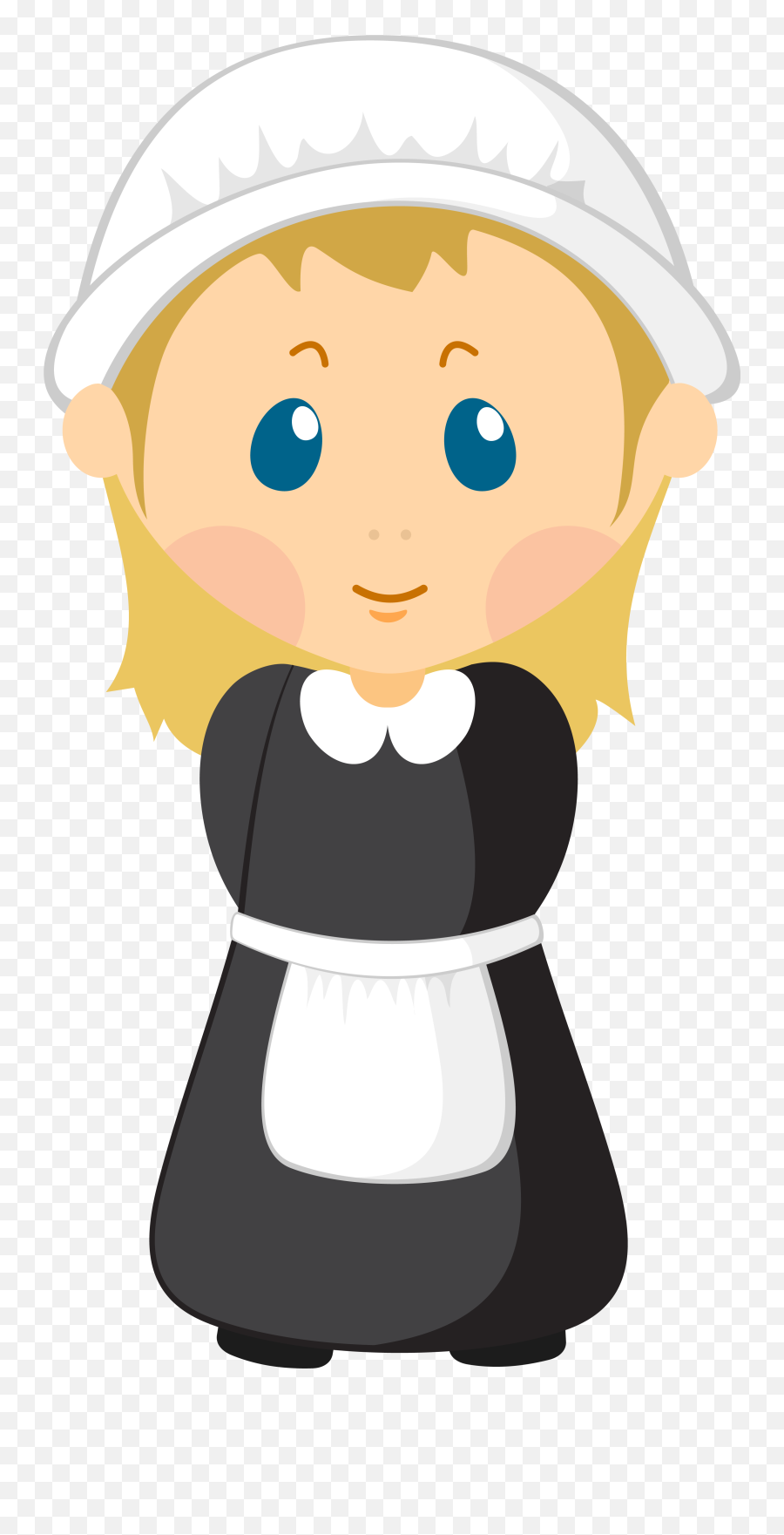 Girl Pilgrim Png Clipart Imageu200b - Cartoon Pilgrim Emoji,Pilgrim Hat Emoji