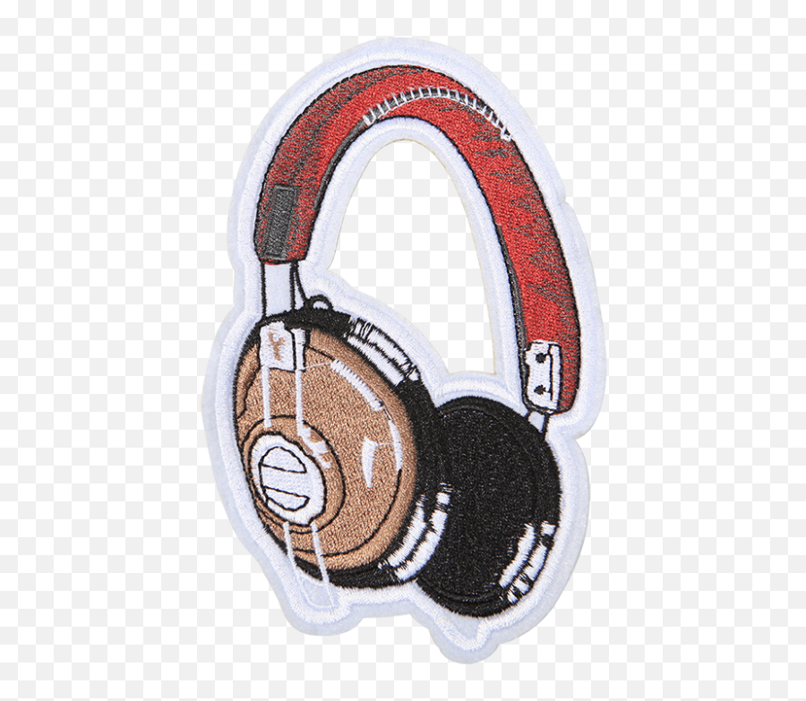 Trendy Headphone Motif Embroidery Patch - Cstown Ic Emoji,Emotion Headset