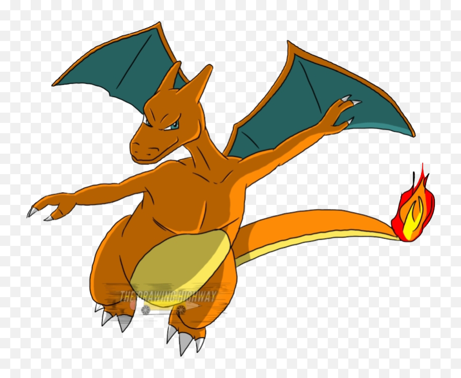 Pokemon Charizard Transparent Images Png Png Mart - Drawing Of Pokemon With Colour Emoji,Cute Dragon Emojis