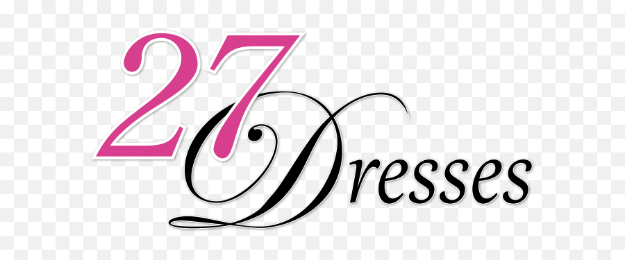 Download Hd 27 Dresses Movie Logo Transparent Png Image - Cast 27 Dresses Movie Emoji,The Emoji Movie Logo