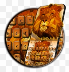 Amazoncom Lion Hd Screen Keyboard Theme Appstore For Android - East African Lion Emoji,Leo Symbol Emoji