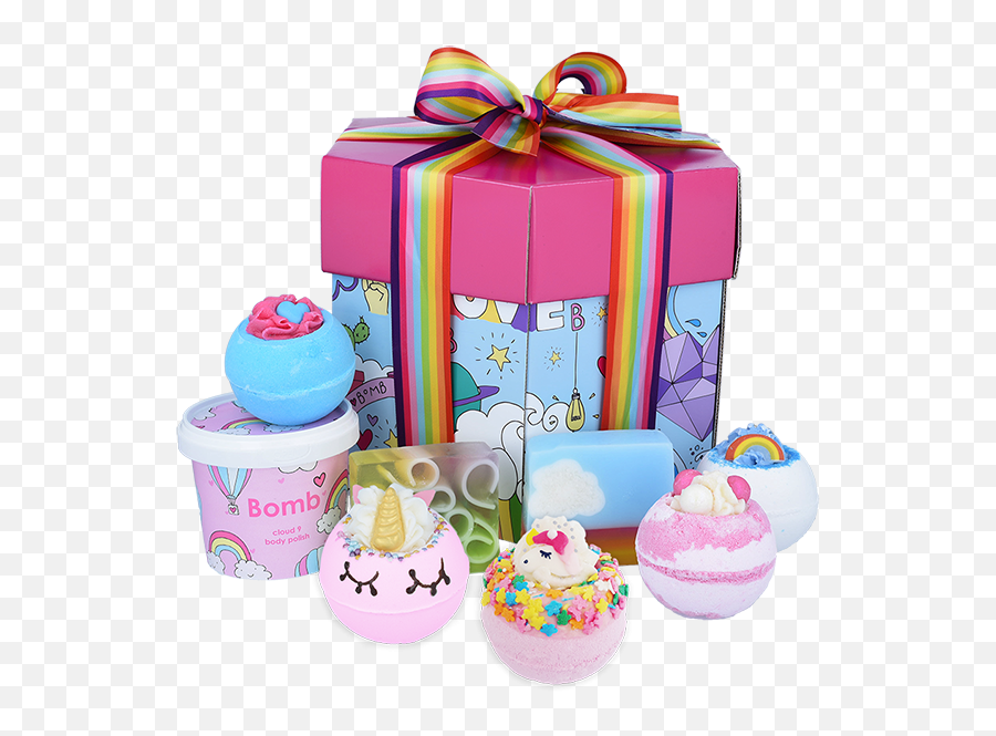 Unicorn Universe Hexagonal Gift Pack - Bomb Cosmetics Bomb Cosmetics Unicorn Universe Emoji,Emoji Birthday Presents